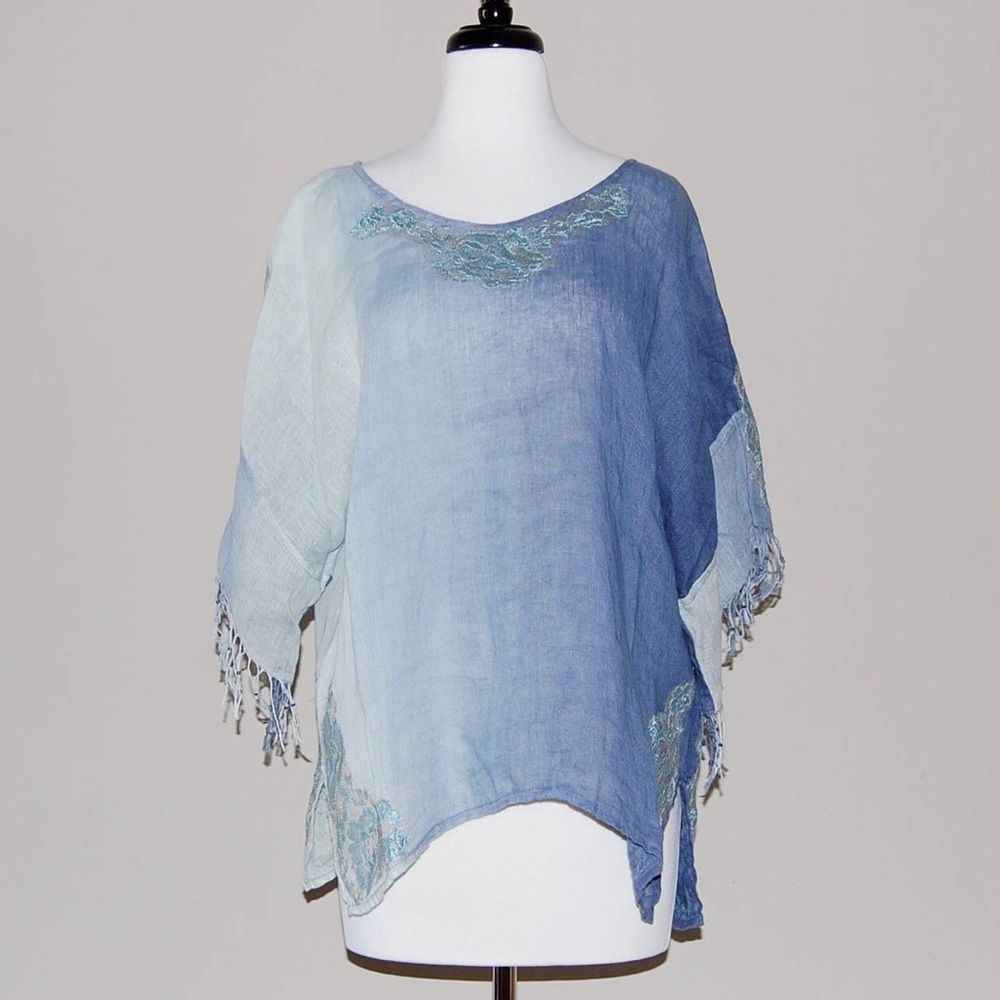 CHICO's Linen & Lace Tunic
